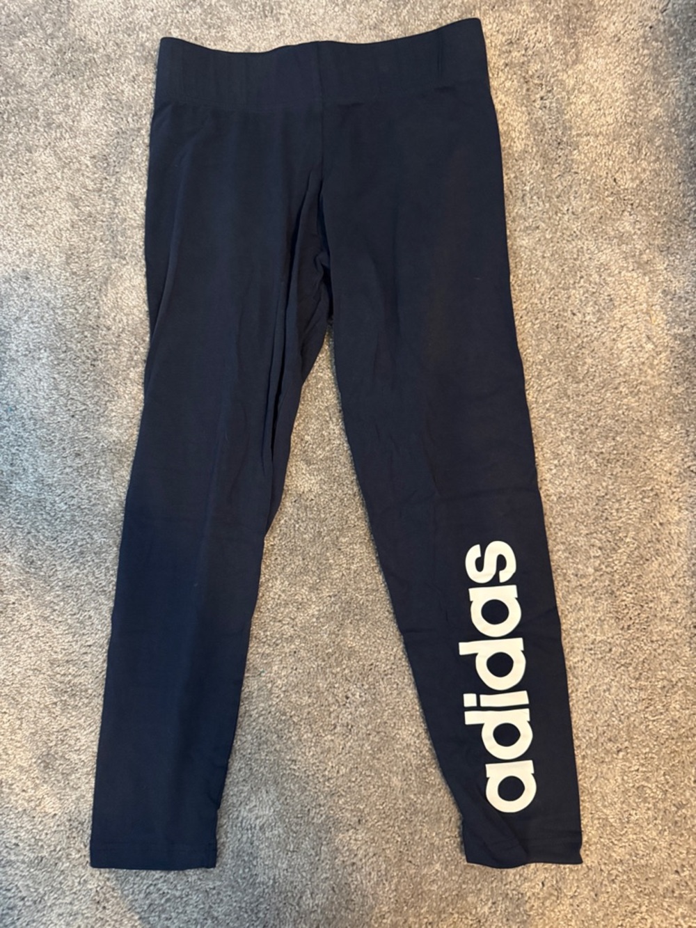 adidas Navy Blue Logo Leggings